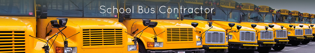 school bus contractor banner